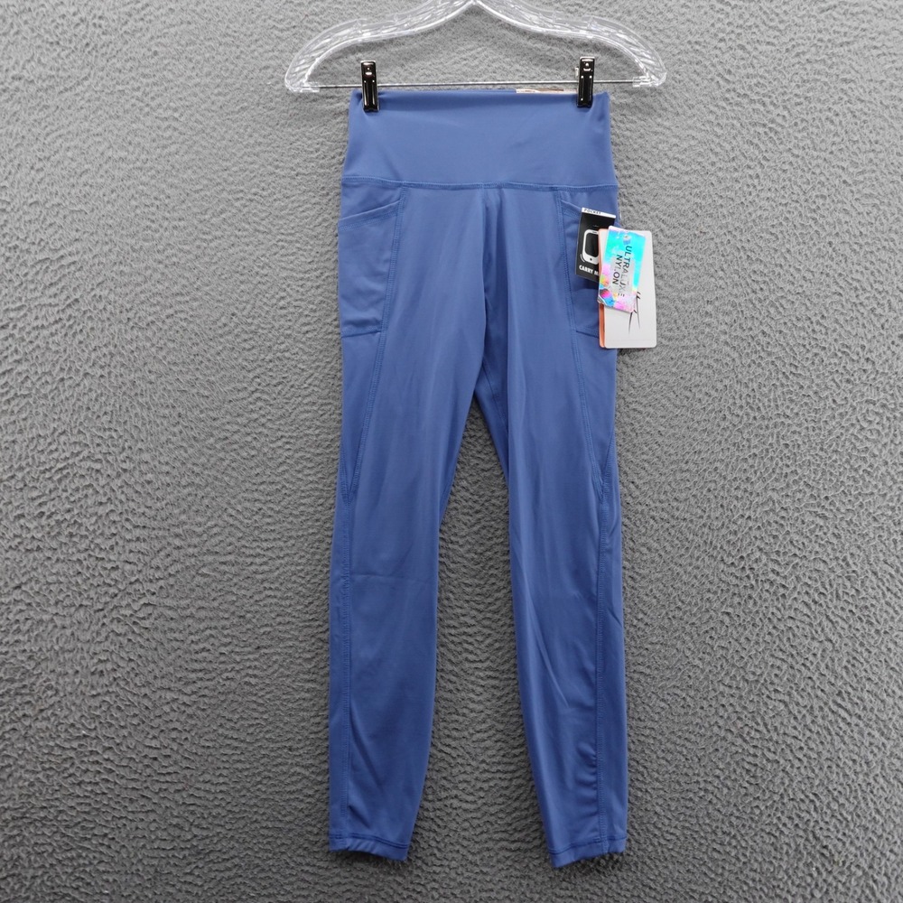Gottex Ultraluxe Nylon 7/8 Active Leggings Size XS Blue Women Athletic NWT
